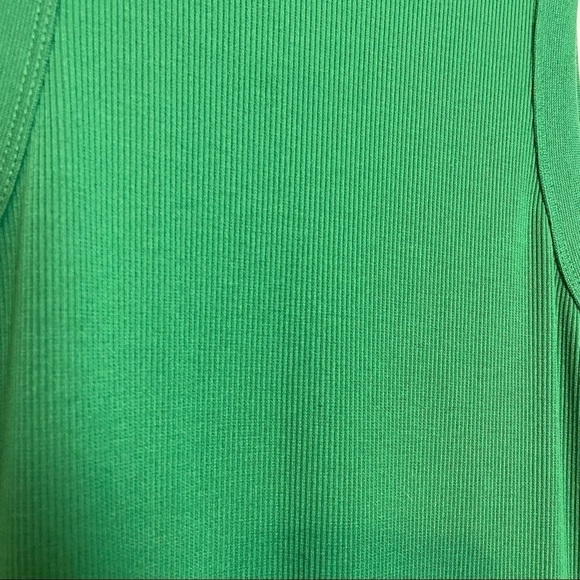 Who What Wear Green Sleeveless Halter Ribbed Knit Midi Dress Sz.M - Picture 9 of 13